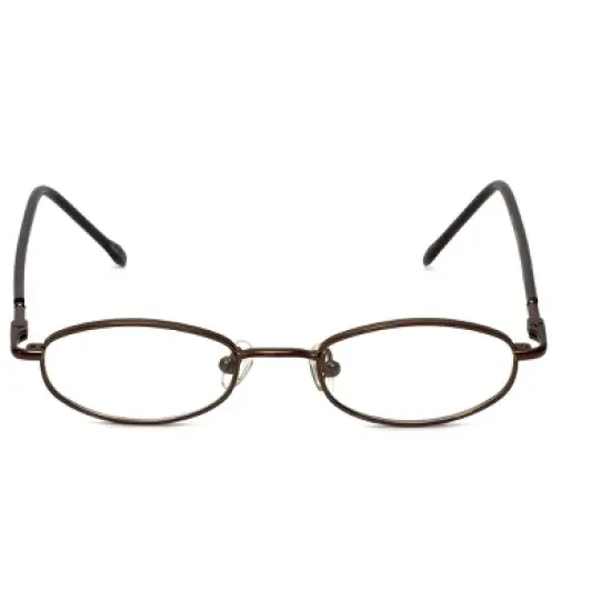 FlexPlus Designer Blue Light Blocking Reading Glasses Model 96 Shiny-Brown 43mm image {6}