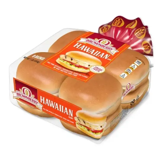 Brownerry Sweet Hawaiian Buns - 16oz image {1}