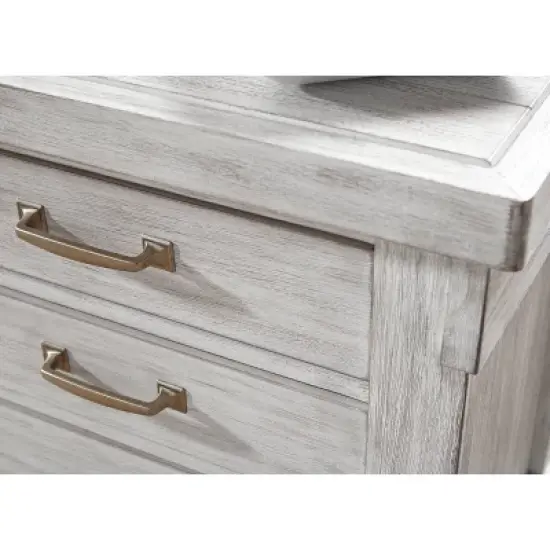 Brashland Three Drawer Nightstand White - Signature Design by Ashley image {3}