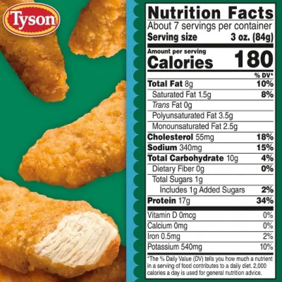 Tyson Lightly Breaded Chicken Strips - Frozen - 20oz image {6}