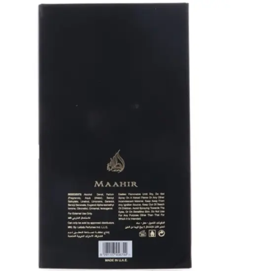 Lattafa Maahir Eau de Parfum, 3.4 oz image {3}