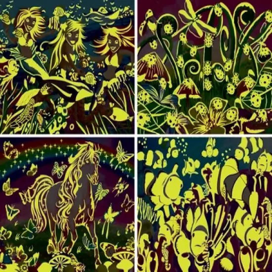 MasterPieces Kids Jigsaw Puzzle Set - Purple Glow 4-Pack 100 Pieces image {8}