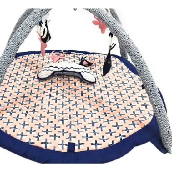 Bacati - Baby Activity Gyms & Playmats (Emma Coral/Navy) image {2}