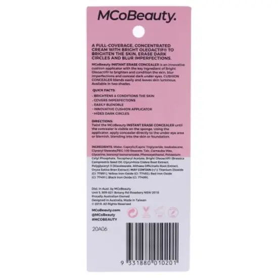 MCoBeauty Instant Eraser Concealer - Cover Up Makeup Concealer - 03 Medium - 0.2 oz image {4}