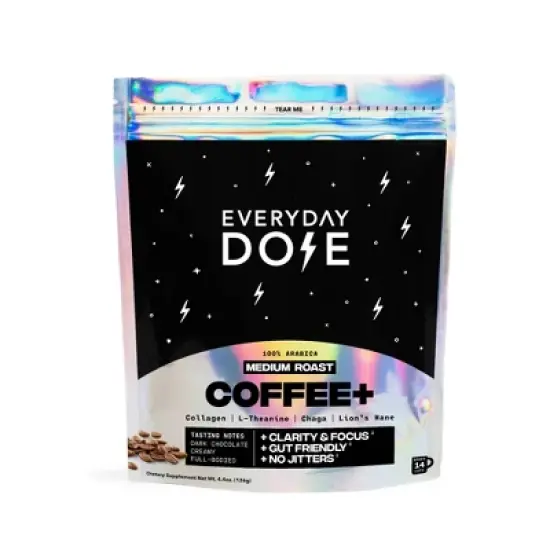 Everyday Dose Medium Roast Mushroom Coffee - 4.4oz image {5}
