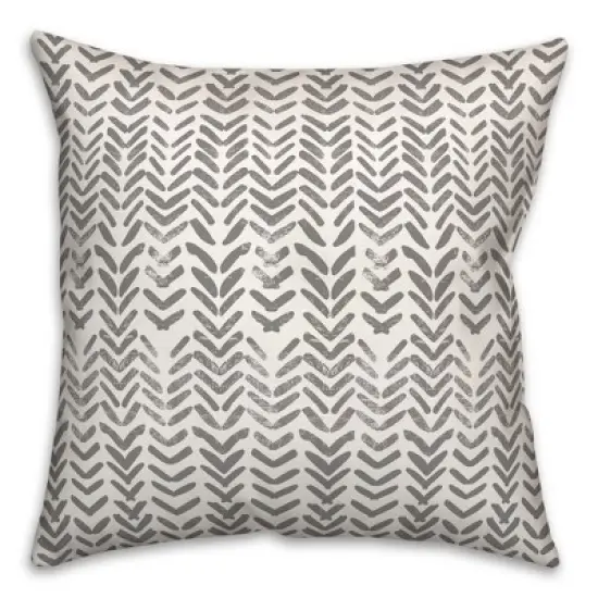 Creative Products Herringbone Print 1 16 x 16 Indoor / Outdoor Pillow image {1}