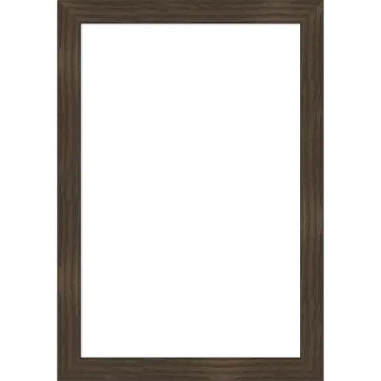 Amanti Art Woodgrain Stripe Chocolate Framed Dry Erase Magnetic Board image {9}