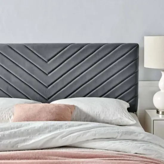 Alyson Chevron Tufted Performance Velvet Headboard - Modway image {4}