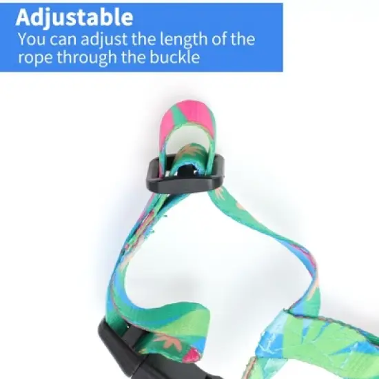 Unique Bargains Escape Proof Lightweight Cat Harness and Leash Set for Large and Small Cat Travel Walking Green image {3}