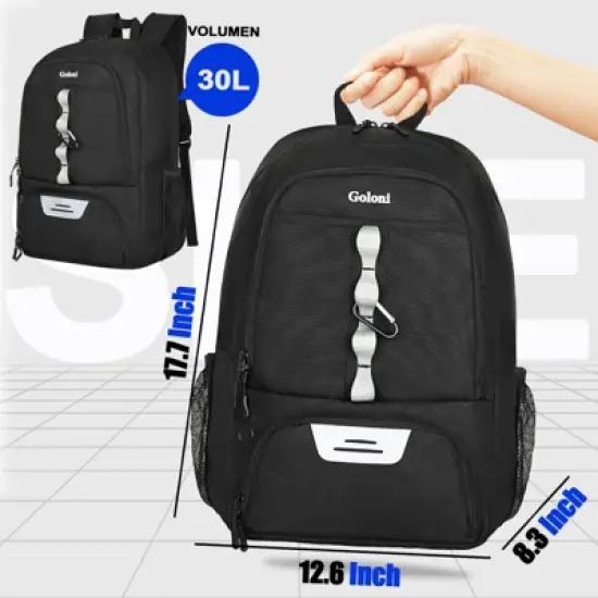 Youth Soccer Bag,Basketball Bag with Ball Compartment & Shoe Compartment,Backpack image {5}