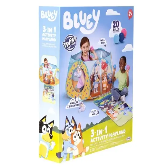 Bluey Ballpit Arena with 20 balls and mat with sounds image {8}