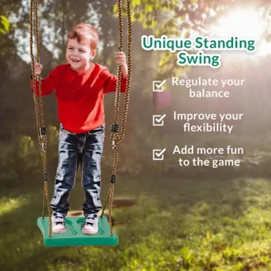 One Of A Kind Standing Up Swing Accessory with Adjustable Ropes, Fully Assembled image {4}