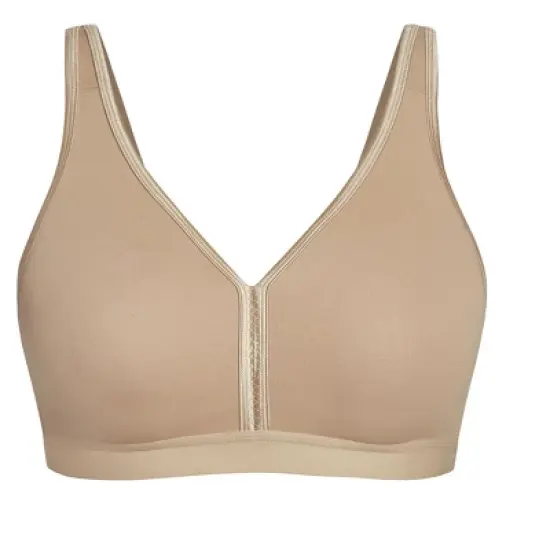 Women's Plus Size Basic Cotton Bra - beige | AVENUE image {2}