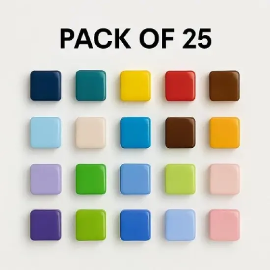 CTB Dealz Glass Refrigerator Magnets | Colorful Decorative Magnets for Fridge, Office, Locker & Whiteboard Use image {8}