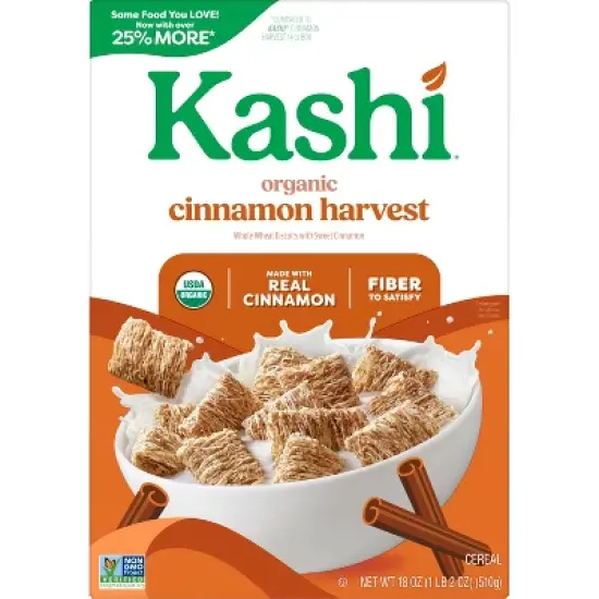 Kashi Organic Cinnamon Harvest Breakfast Cereal - 18oz image {7}