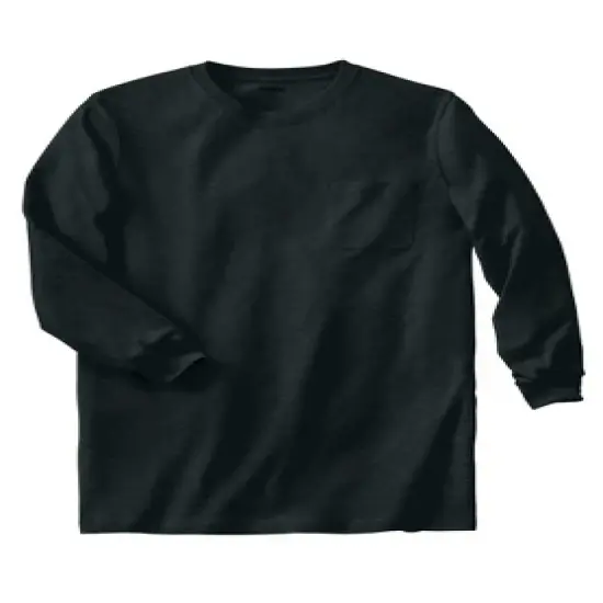 KingSize Men's Big & Tall Shrink-Less&trade; Lightweight Longer-Length Long-Sleeve Crewneck Pocket Tee image {11}