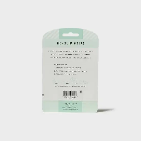 Fab Feet Women's by Foot Petals No-Slip Treads Shoe Pads Black/White - 2 pairs image {5}