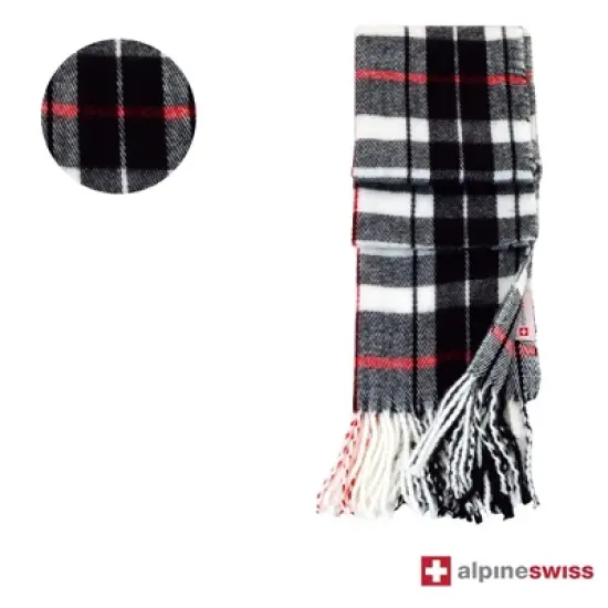 Alpine Swiss Mens Plaid Scarf Softer Than Cashmere Scarves Winter Shawl image {3}