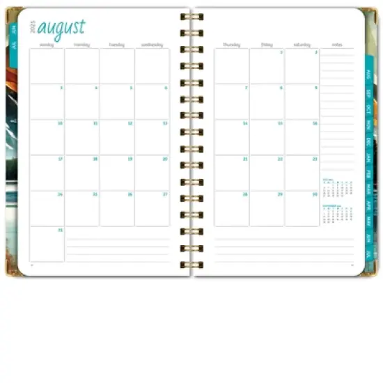 Global Printed Products Hardcover AY 2025-2026 Fashion Planner - 5.5"x8" (Lake View) image {1}