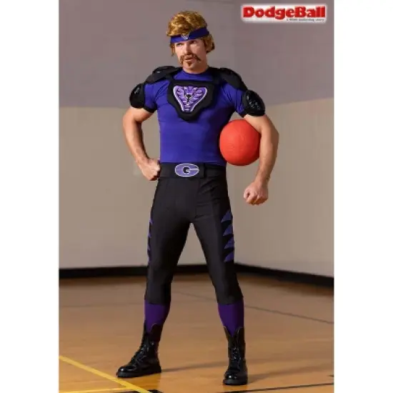 HalloweenCostumes.com Men's Dodgeball Purple Cobras Halloween Costume | Adult Officially Licensed Uniform for Cosplay image {11}