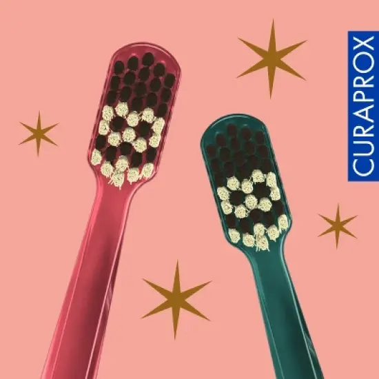 Curaprox CS 5460 Christmas Edition 2023, Ultra Soft Toothbrush for Gentle and Powerful Daily Cleaning, 2 pcs image {4}