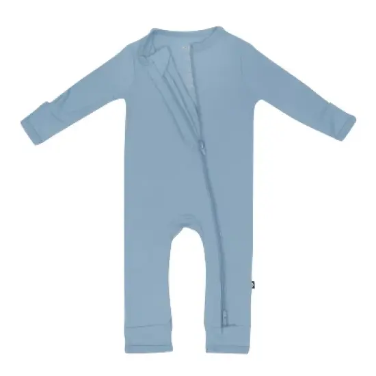 Kyte Baby Zippered Romper in Slate image {4}