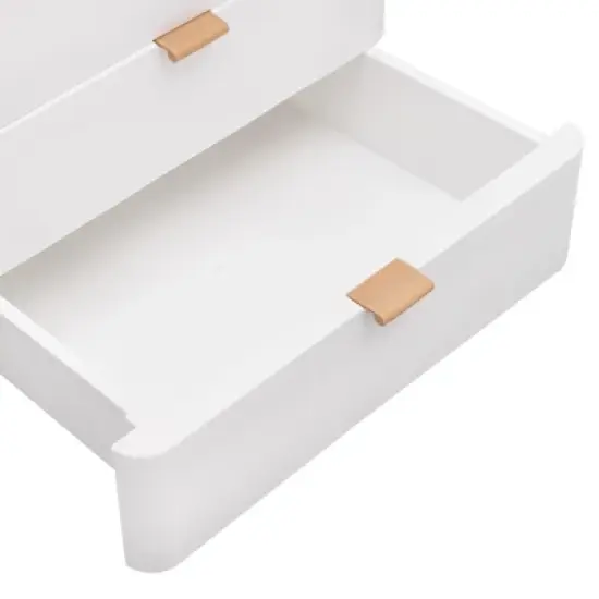 YIYIBYUS Desktop Storage Box, Desk Organizer with Drawer, White image {4}