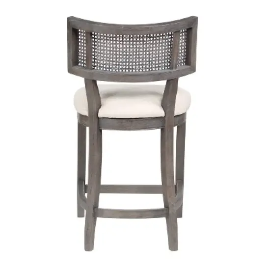 Roben Woven Cane Back Counter Height Barstools - HOMES: Inside + Out image {6}