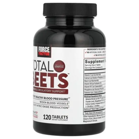 Force Factor Total Beets&trade;, Powerful Circulation Support, 120 Tablets image {3}