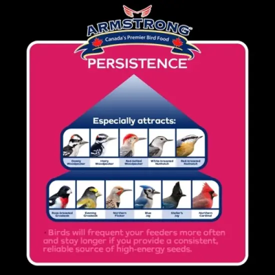 Armstrong Wild Bird Food Royal Jubilee Persistence Bird Seed Blend, 13lbs image {2}
