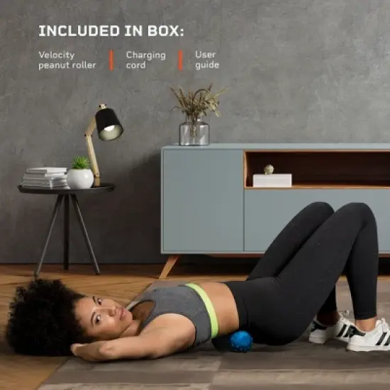 LifePro Massage Ball - Peanut Ball Massager Vibrating Foam Roller | Vibration Roller for Recovery, Mobility & Deep Tissue Trigger Point Therapy - Blue image {3}