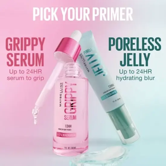 Maybelline Grippy Serum Makeup Gripping Primer with Niacinamide - 1 fl oz image {7}