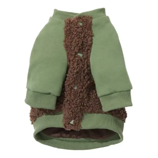 BARK Home Varsity Dog Jacket - Green image {7}