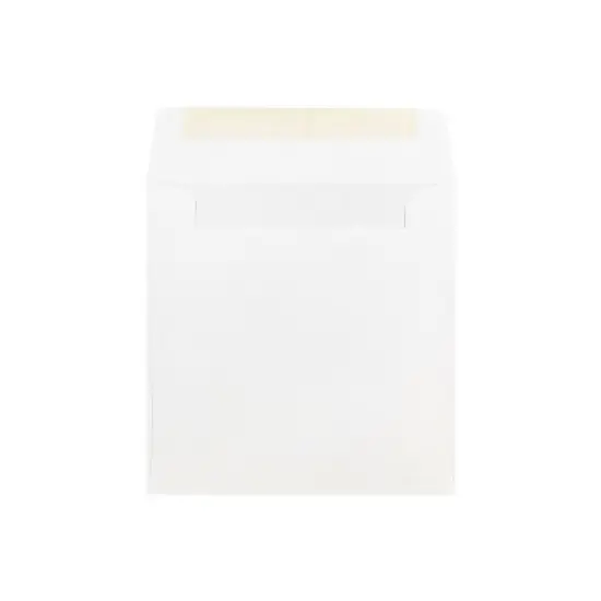 JAM Paper 6 x 6 Square Invitation Envelopes White 25/Pack (28416) image {1}
