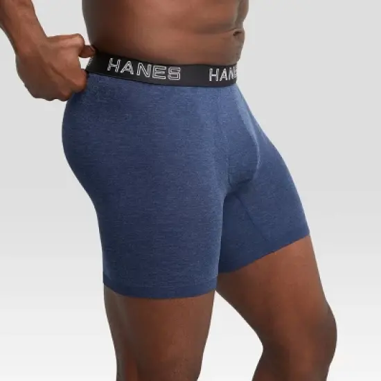 Hanes Premium Men's Seamless Boxer Briefs 2pk - Heathered Gray image {3}
