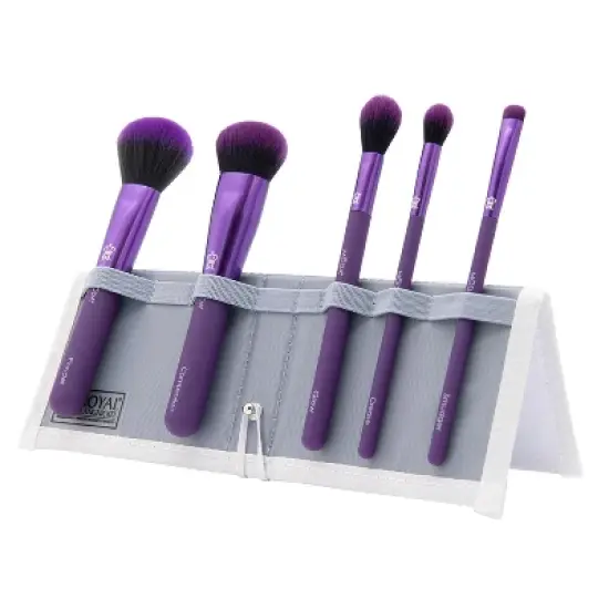 MODA Brush Total Face Travel Makeup Brush Set with Flip Case- 6pc image {15}