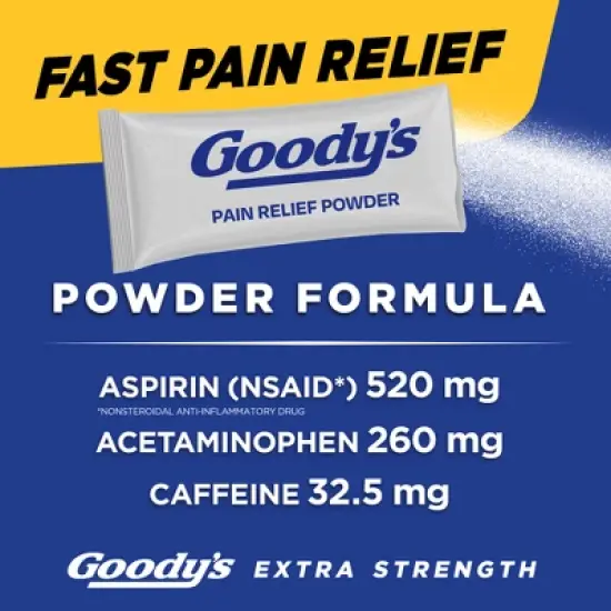 Goody's Extra Strength Headache and Pain Relief Powder - Aspirin (NSAID) - 50ct image {2}