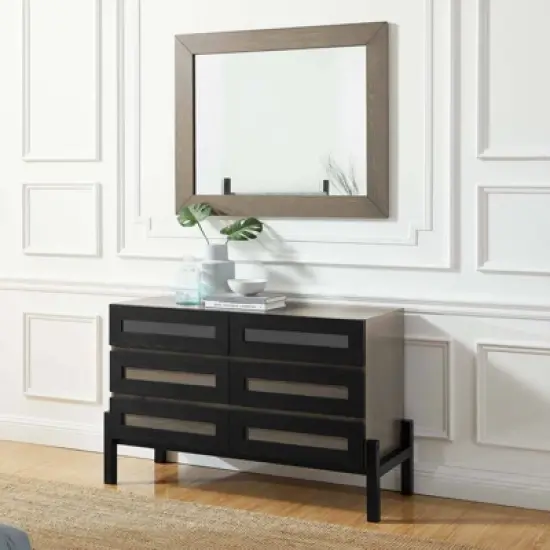 Merritt Dresser and Mirror Oak - Modway image {7}