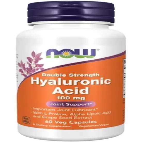 Hyaluronic Acid 100 mg by Now Foods  -  60 VegCap image {2}