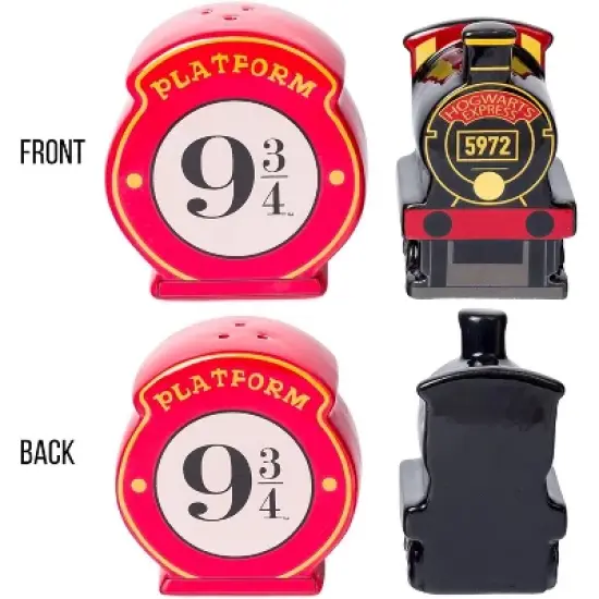 Silver Buffalo Harry Potter Hogwarts Express Ceramic Salt and Pepper Shaker Set image {1}