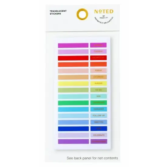 Noted by Post-it Colorful Stickers for Journals, Planners & Calendars - 96ct image {12}