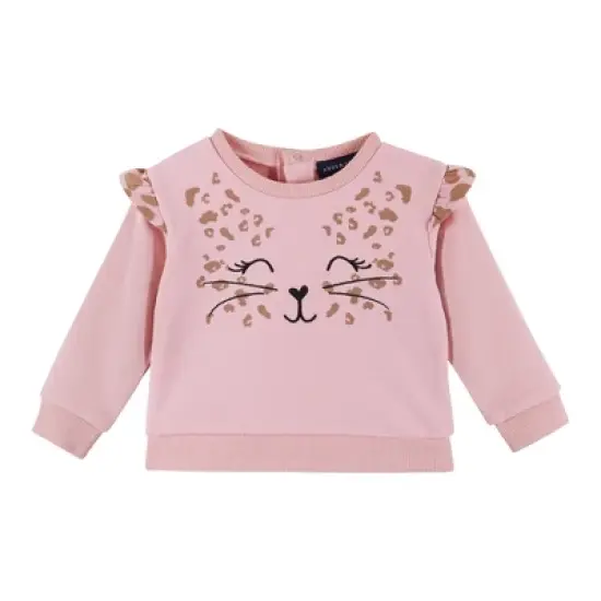 Andy & Evan Toddler Girls Sweatshirt Two-Fer Dress Pink, Size 18-24 Months image {2}