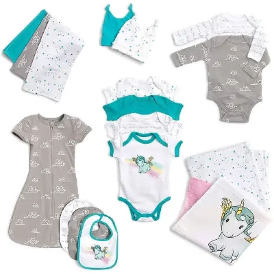JumpOff Jo - Layette Gift Set 17-Piece Newborn Baby Clothes Pack, 0-3 Months image {7}