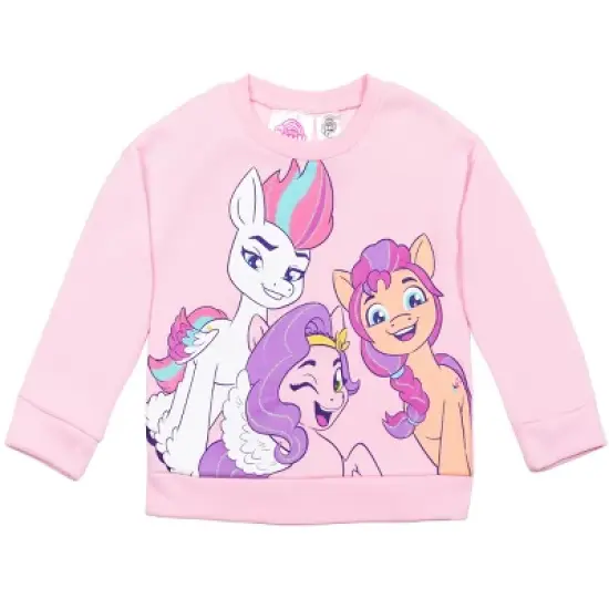 My Little Pony Sunny Pipp Zipp Toddler Girls Fleece Sweatshirt Legging Set Pink  image {1}