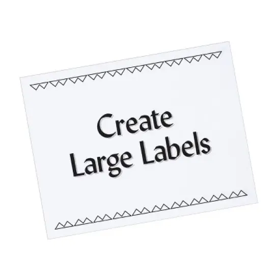 PRES-a-ply White Labels, 8-1/2" x 11", Permanent-Adhesive, 1-up, 100 labels image {3}