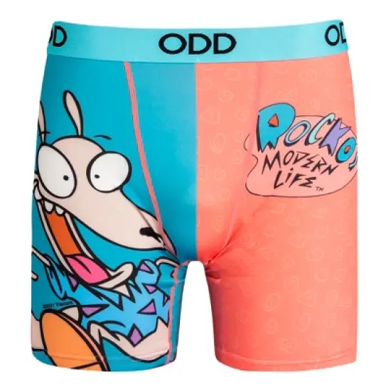Odd Sox, Funny Men's Boxer Briefs Underwear, Nickelodeon Cartoons Novelty Print image {7}