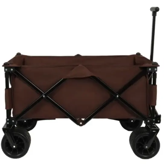CAVINAS Park Garden Wagon Cart,Shopping Cart with Wheels,Wagon for Camping,Shopping image {1}