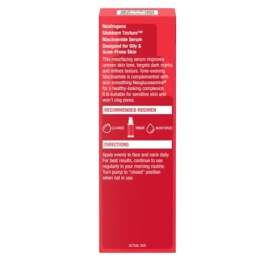 Neutrogena Stubborn Texture Serum with Niacinamide designed for Acne-Prone - Fragrance Free - 1 fl oz image {2}