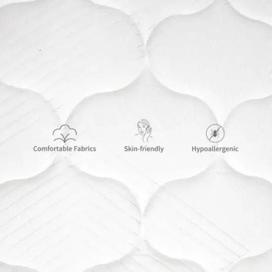 Swedrea Hybrid Mattress Medium Cooling Memory Foam Bed-in-a-Box Black image {4}