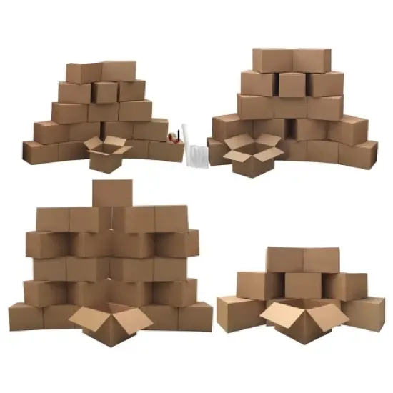 UBMOVE 6 Room Basic Moving Kit 70 Boxes & Supplies image {3}
